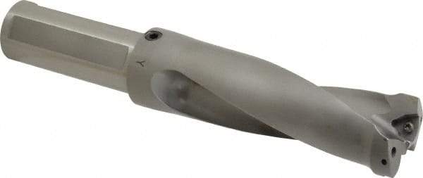 Kennametal - 4.7" Max Drill Depth, 2.5xD, 47.6mm Diam, Indexable Insert Drill - 2 Inserts, 1-1/2" Shank Diam, Straight Shank - Industrial Tool & Supply