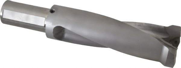 Kennametal - 206.5mm Max Drill Depth, 2.5xD, 82.6mm Diam, Indexable Insert Drill - 2 Inserts, 2" Shank Diam, Straight Shank - Industrial Tool & Supply