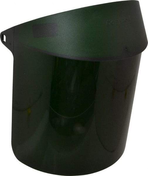 Oberon - Green Propionate Welding Window - 8" High x 14" Wide x 0.015" Thick, Shade 5, Compatible with Face Fit Gas Welding Shields - Industrial Tool & Supply