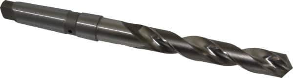 Value Collection - 1-1/8", 4MT 118° Point Cobalt Taper Shank Drill Bit - Bright Finish, 7-3/4" Flute Length, 13-3/8" OAL, Spiral Flute, Through Coolant - Industrial Tool & Supply