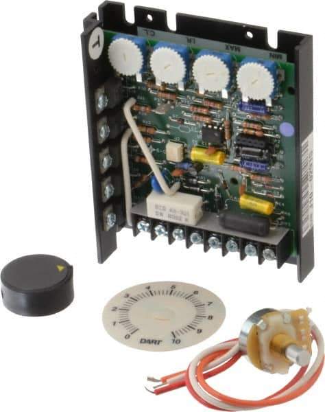 Dart Controls - 1/8 Max hp, 25 Max RPM, Electric AC DC Motor - 120, 240 V Input - Industrial Tool & Supply