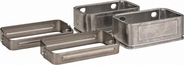 KabelSchlepp - 4.57 Inch Outside Width x 2.68 Inch Outside Height, Cable and Hose Carrier Stainless Steel Tube Mounting Bracket Set - 5.51 Inch Bend Radius, 4.01 Inch Inside Width x 2.05 Inch Inside Height - Industrial Tool & Supply