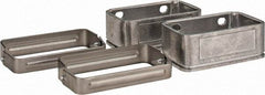 KabelSchlepp - 4.57 Inch Outside Width x 2.68 Inch Outside Height, Cable and Hose Carrier Stainless Steel Tube Mounting Bracket Set - 5.51 Inch Bend Radius, 4.01 Inch Inside Width x 2.05 Inch Inside Height - Industrial Tool & Supply