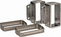 KabelSchlepp - 4.57 Inch Outside Width x 4.33 Inch Outside Height, Cable and Hose Carrier Stainless Steel Tube Mounting Bracket Set - 5.51 Inch Bend Radius, 4.01 Inch Inside Width x 2.05 Inch Inside Height - Industrial Tool & Supply