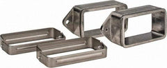 KabelSchlepp - 4.57 Inch Outside Width x 2.52 Inch Outside Height, Cable and Hose Carrier Stainless Steel Tube Mounting Bracket Set - 5.51 Inch Bend Radius, 4.01 Inch Inside Width x 2.05 Inch Inside Height - Industrial Tool & Supply