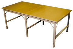 Phillocraft - 96 Wide x 24" Deep x 33" High, Wood Production Table - Comfort Edge, Adjustable Height Legs - Industrial Tool & Supply