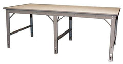 Phillocraft - 96 Wide x 66" Deep x 33" High, Production Table - Comfort Edge, Adjustable Height Legs - Industrial Tool & Supply