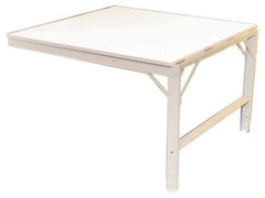 Phillocraft - 48 Wide x 66" Deep x 33" High, Production Table - Comfort Edge, Adjustable Height Legs - Industrial Tool & Supply