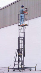 Ballymore - 300 Lb Capacity One Person Lift - 180" Lift Height, Battery Operated - Industrial Tool & Supply