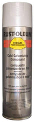 Rust-Oleum - Silver, Galvanizing Spray Paint - 14 Sq Ft per Can, 20 oz Container, Use on Rust Proof Paint - Industrial Tool & Supply
