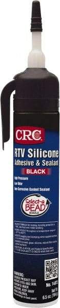 CRC - 8 oz Tube Black RTV Silicone Gasket Sealant - -30 to 450°F Operating Temp, 24 hr Full Cure Time - Industrial Tool & Supply