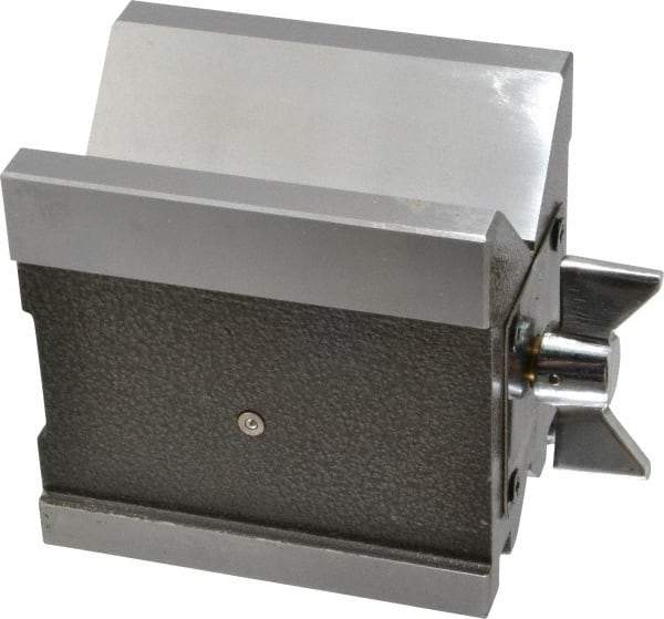 Value Collection - 4.76 to 2-3/4" Capacity, 90° Angle, Steel V-Block - 4" Long x 3" Wide x 3-3/4" High, Sold as Individual - Industrial Tool & Supply