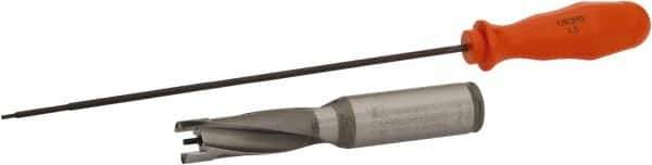 Kennametal - 15.88 to 16.38mm Diam, 3xD, 47.63mm Max Depth, 3/4" Shank Diam, 2.47" Flute, 4.63" OAL, Replaceable Tip Drill - KSEM0625 Insert, 1 Seat Size, Series KSEM - Industrial Tool & Supply