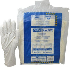 North - Pack of (100), Size XL, 4 mil, Cleanroom Grade, Powder Free Nitrile Disposable Gloves - Industrial Tool & Supply