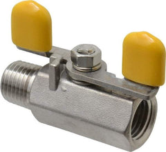 Legend Valve - Stainless Steel Ball Valve - MNPT x FNPT Ends, 800 WOG, 150 WSP - Industrial Tool & Supply