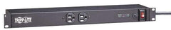 Tripp-Lite - 12 Outlets, 120 VAC20 Amps, 10' Cord, Power Outlet Strip - Floor, Keyhole Mount, 5-15 NEMA Configuration, 4" Strip - Industrial Tool & Supply
