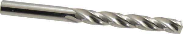 SGS - 5/16" 150° Solid Carbide Jobber Drill - Bright Finish, Right Hand Cut, Spiral Flute, Straight Shank, 3-3/4" OAL, Standard Point - Industrial Tool & Supply