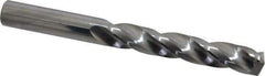 SGS - 31/64" 150° Solid Carbide Jobber Drill - Bright Finish, Right Hand Cut, Spiral Flute, Straight Shank, 4-3/4" OAL, Standard Point - Industrial Tool & Supply