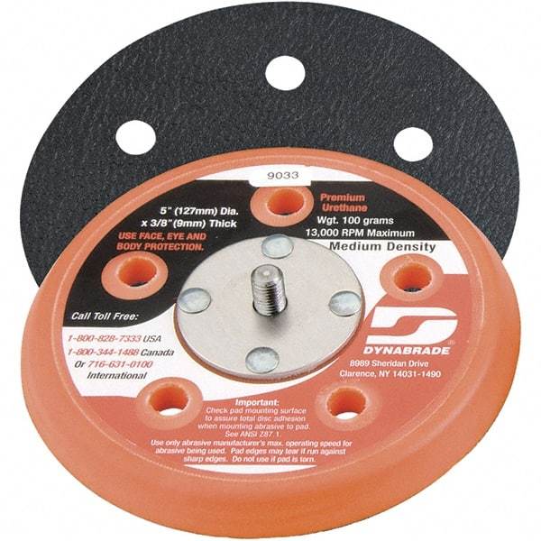 Dynabrade - Disc Backing Vacuum Replacement Pad - Medium Density, 12,000 RPM - Industrial Tool & Supply