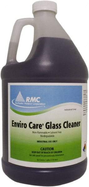 Rochester Midland Corporation - 1 Gal Bottle Fresh Glass Cleaner - Concentrated, Use on Ceramic Tile, Formica, Glass Surfaces, Mirrors, Plastic Surfaces, Stainless Steel - Industrial Tool & Supply