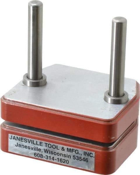 JT&M - 3" Guide Post Length, 5/8" Die Holder Thickness, Cast Iron, Mold Blank, Punch & Die Set - 1/2" Bushing Diam, 2-5/8" Overall Width x 2-1/4" Overall Depth - Industrial Tool & Supply