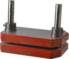 JT&M - 5" Guide Post Length, 13/16" Die Holder Thickness, Cast Iron, Mold Blank, Punch & Die Set - 7/8" Bushing Diam, 6-1/2" Overall Width x 4-3/8" Overall Depth - Industrial Tool & Supply