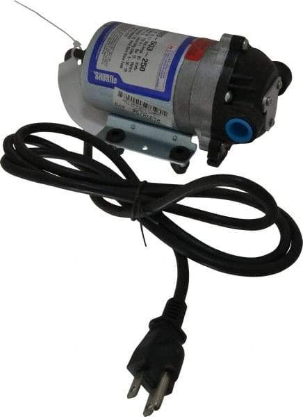 Pentair - 1/10 HP, 3/8 Inlet Size, 3/8 Outlet Size, ByPass, Diaphragm Spray Pump - 115 Input Voltage, Polypropylene, 1.40 Max GPM - Industrial Tool & Supply