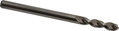 Accupro - 0.1535" 130° Parabolic Flute Cobalt Screw Machine Drill Bit - Bright Finish, Right Hand Cut, 0.866" Flute Length, 2.165" OAL, Split Point, Straight Shank - Industrial Tool & Supply