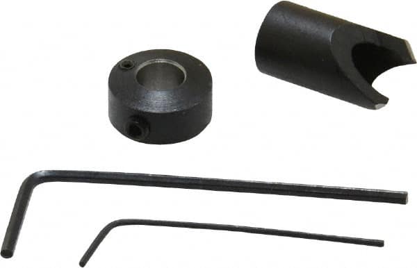 Vernon - 3/8" Cutter Diam, #1 Drill Combatibility, 1/4" Collar Thickness, Adjustable Depth Drill Countersink - Industrial Tool & Supply