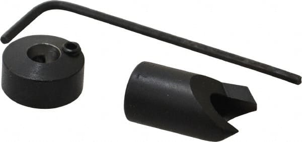 Vernon - 3/8" Cutter Diam, #7 Drill Combatibility, 1/4" Collar Thickness, Adjustable Depth Drill Countersink - Industrial Tool & Supply
