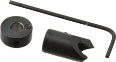 Vernon - 3/8" Cutter Diam, #8 Drill Combatibility, 1/4" Collar Thickness, Adjustable Depth Drill Countersink - Industrial Tool & Supply