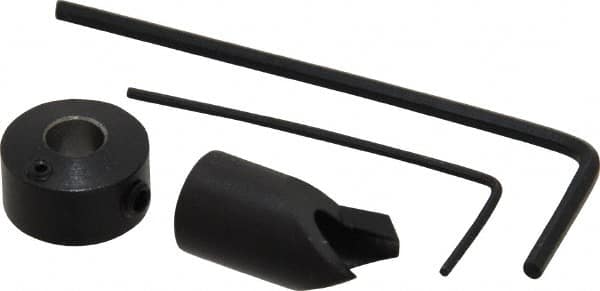 Vernon - 5/16" Cutter Diam, #18 Drill Combatibility, 1/4" Collar Thickness, Adjustable Depth Drill Countersink - Industrial Tool & Supply