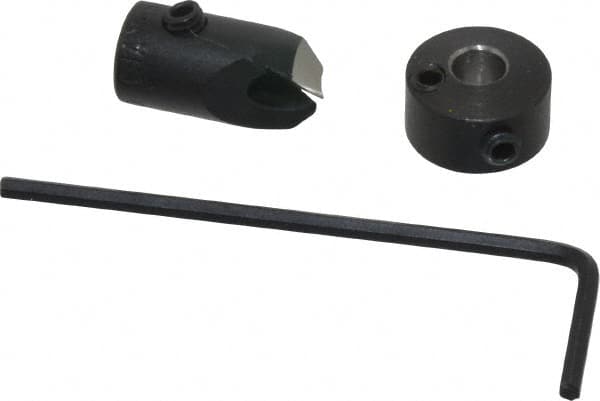 Vernon - 5/16" Cutter Diam, #20 Drill Combatibility, 1/4" Collar Thickness, Adjustable Depth Drill Countersink - Industrial Tool & Supply