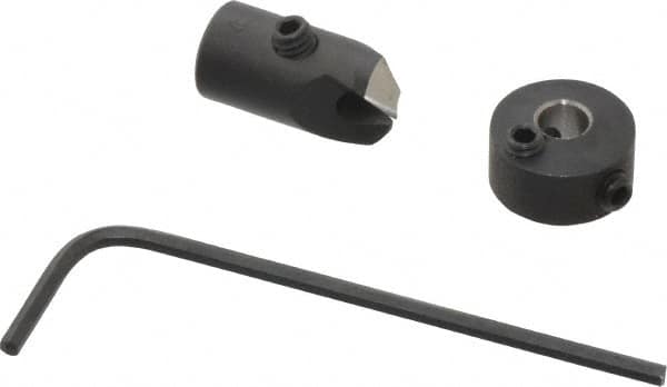 Vernon - 5/16" Cutter Diam, #24 Drill Combatibility, 1/4" Collar Thickness, Adjustable Depth Drill Countersink - Industrial Tool & Supply