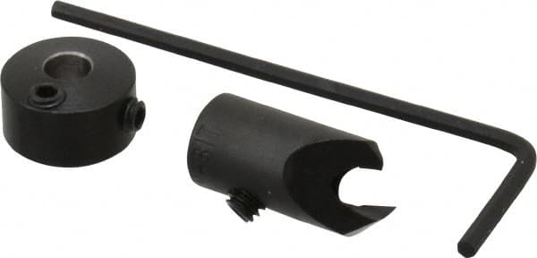 Vernon - 5/16" Cutter Diam, #25 Drill Combatibility, 1/4" Collar Thickness, Adjustable Depth Drill Countersink - Industrial Tool & Supply