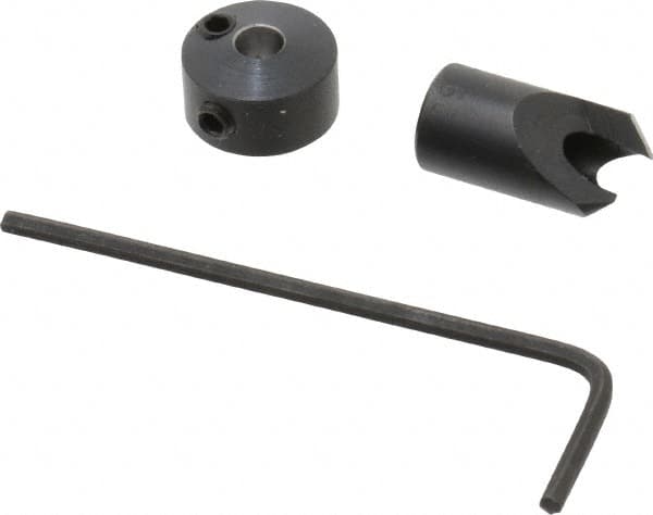 Vernon - 5/16" Cutter Diam, #29 Drill Combatibility, 1/4" Collar Thickness, Adjustable Depth Drill Countersink - Industrial Tool & Supply