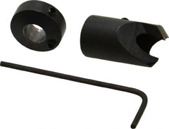 Vernon - 1/2" Cutter Diam, Letter F Drill Compatibility, 1/4" Collar Thickness, Adjustable Depth Drill Countersink - Industrial Tool & Supply