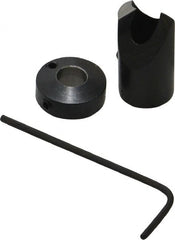 Vernon - 1/2" Cutter Diam, Letter G Drill Compatibility, 1/4" Collar Thickness, Adjustable Depth Drill Countersink - Industrial Tool & Supply