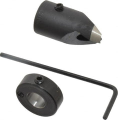 Vernon - 1/2" Cutter Diam, Letter I Drill Compatibility, 1/4" Collar Thickness, Adjustable Depth Drill Countersink - Industrial Tool & Supply