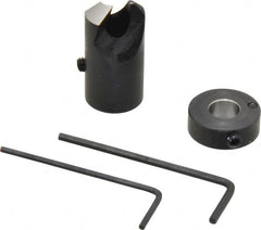 Vernon - 5/8" Cutter Diam, Letter O Drill Compatibility, 5/16" Collar Thickness, Adjustable Depth Drill Countersink - Industrial Tool & Supply