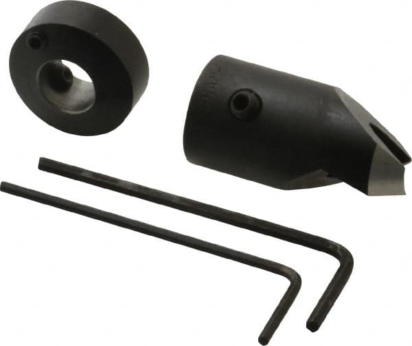 Vernon - 5/8" Cutter Diam, Letter Q Drill Compatibility, 5/16" Collar Thickness, Adjustable Depth Drill Countersink - Industrial Tool & Supply