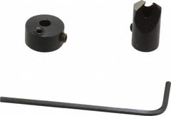 Vernon - 5/16" Cutter Diam, 1/8" Drill Compatibility, 1/4" Collar Thickness, Adjustable Depth Drill Countersink - Industrial Tool & Supply