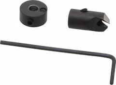 Vernon - 5/16" Cutter Diam, 9/64" Drill Compatibility, 1/4" Collar Thickness, Adjustable Depth Drill Countersink - Industrial Tool & Supply