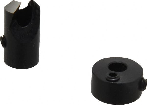 Vernon - 5/16" Cutter Diam, 5/32" Drill Compatibility, 1/4" Collar Thickness, Adjustable Depth Drill Countersink - Industrial Tool & Supply