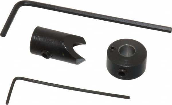 Vernon - 5/16" Cutter Diam, 11/64" Drill Compatibility, 1/4" Collar Thickness, Adjustable Depth Drill Countersink - Industrial Tool & Supply