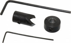 Vernon - 5/16" Cutter Diam, 11/64" Drill Compatibility, 1/4" Collar Thickness, Adjustable Depth Drill Countersink - Industrial Tool & Supply