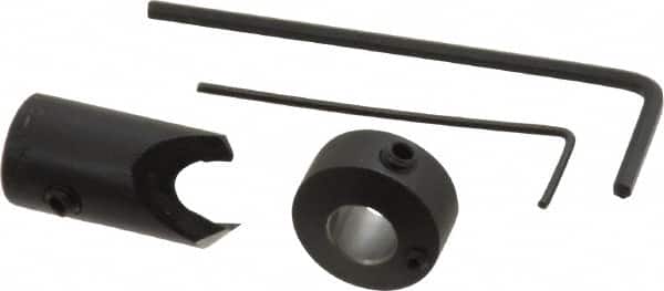 Vernon - 3/8" Cutter Diam, 7/32" Drill Compatibility, 1/4" Collar Thickness, Adjustable Depth Drill Countersink - Industrial Tool & Supply