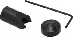 Vernon - 1/2" Cutter Diam, 15/64" Drill Compatibility, 1/4" Collar Thickness, Adjustable Depth Drill Countersink - Industrial Tool & Supply