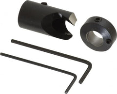 Vernon - 5/8" Cutter Diam, 3/8" Drill Compatibility, 5/16" Collar Thickness, Adjustable Depth Drill Countersink - Industrial Tool & Supply