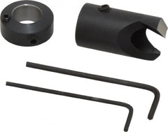 Vernon - 5/8" Cutter Diam, 13/32" Drill Compatibility, 5/16" Collar Thickness, Adjustable Depth Drill Countersink - Industrial Tool & Supply